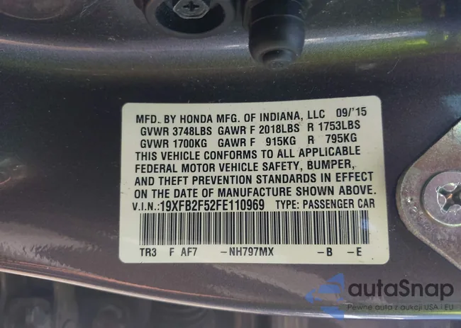 19XFB2F52FE110969: 43095519