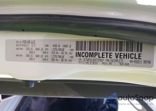 3C7WRCAL9HG737637: 43095575