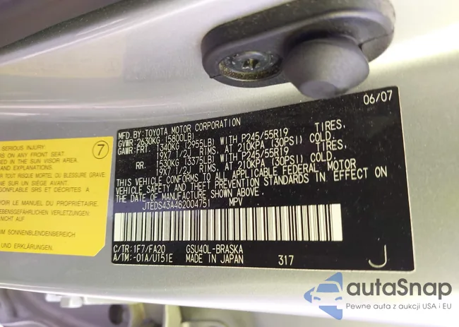 JTEDS43A482004751: 43094817