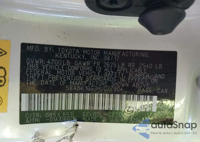 58ABK1GG3HU077904: 43094831