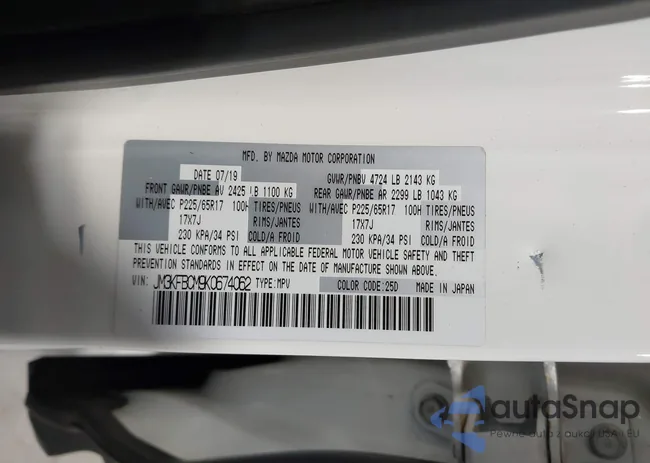 JM3KFBCM9K0674062: 43094870