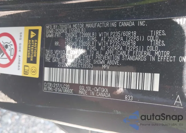 2T2ZK1BA8EC139363: 43095008