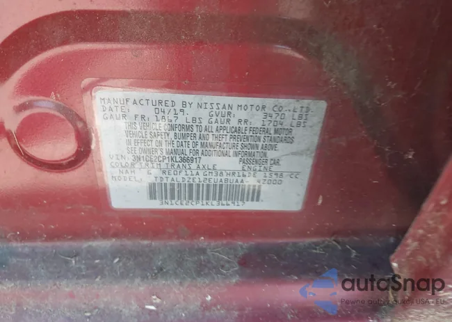 3N1CE2CP1KL366917: 43095048