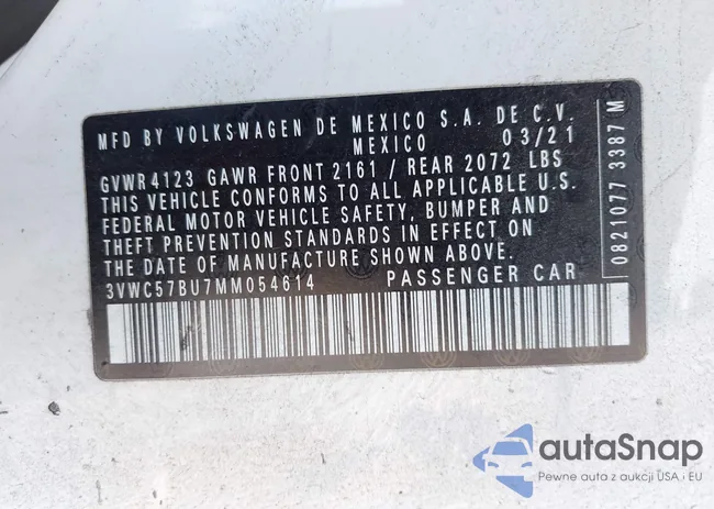 3VWC57BU7MM054614: 43096154