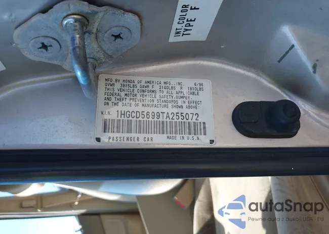 1HGCD5699TA255072: 43096186