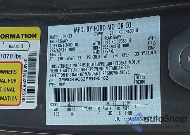 3FMCR9C62PRD95182: 43096408