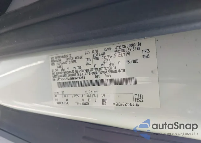 1FTYR1ZM4HKA21258: 43096429