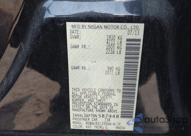 1N4AL3AP7DN587448: 43096462