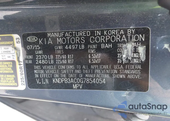 KNDPB3AC0G7854054: 43096547