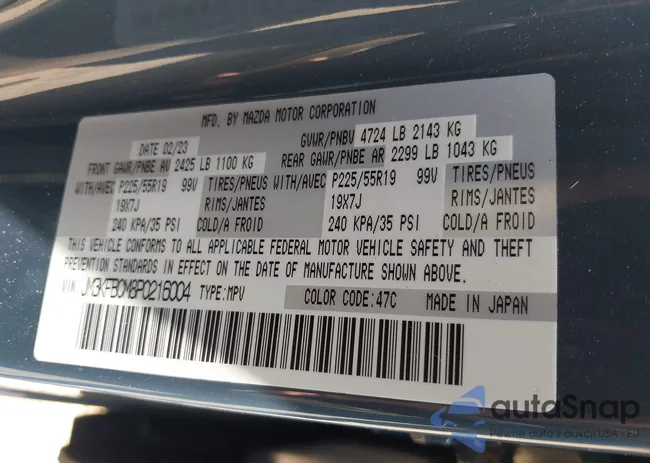 JM3KFBCM8P0216004: 43096604