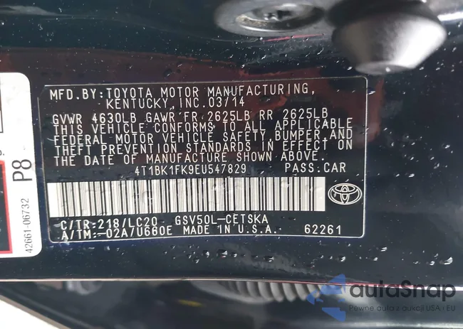 4T1BK1FK9EU547829: 43096639