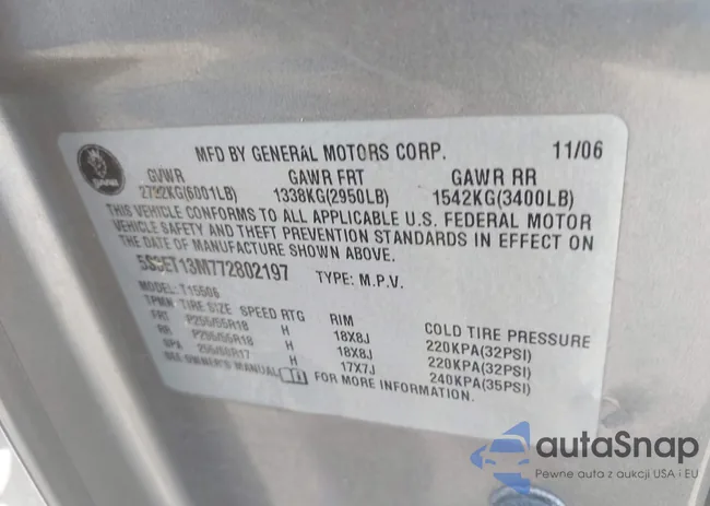 5S3ET13M772802197: 43096724