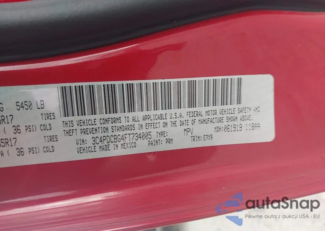 3C4PDCBG4FT734005: 43095774