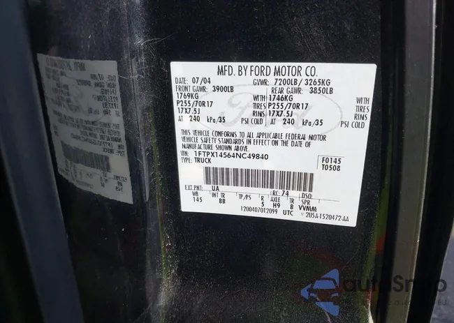 1FTPX14564NC49840: 43096025