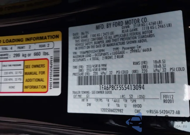 1FA6P8CF5S5413094: 43097199