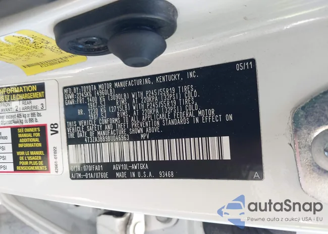 4T3ZA3BB9BU046963: 43097234