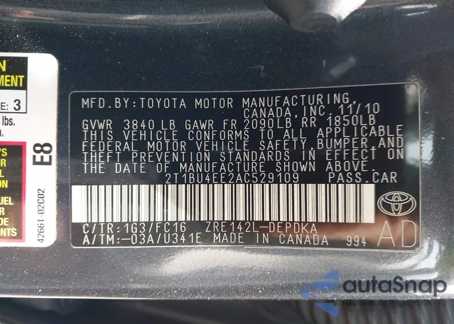 2T1BU4EE2AC529109: 43097312