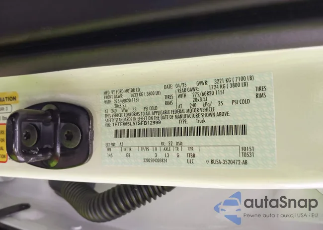 1FTFW5L57SFB12999: 43097493