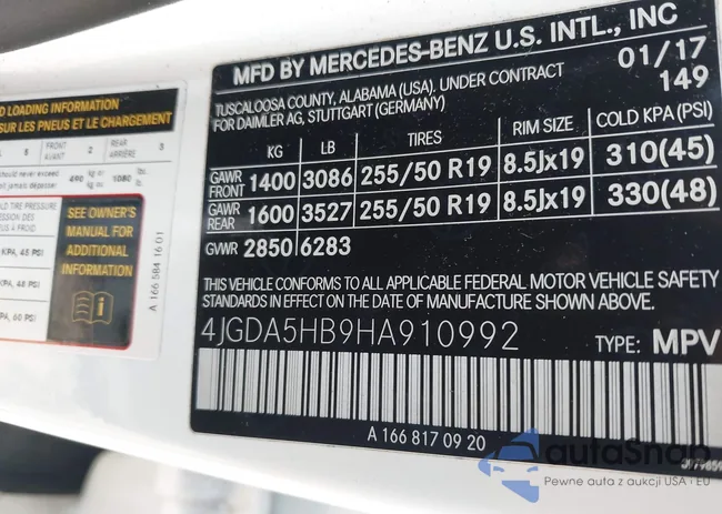 4JGDA5HB9HA910992: 43097498