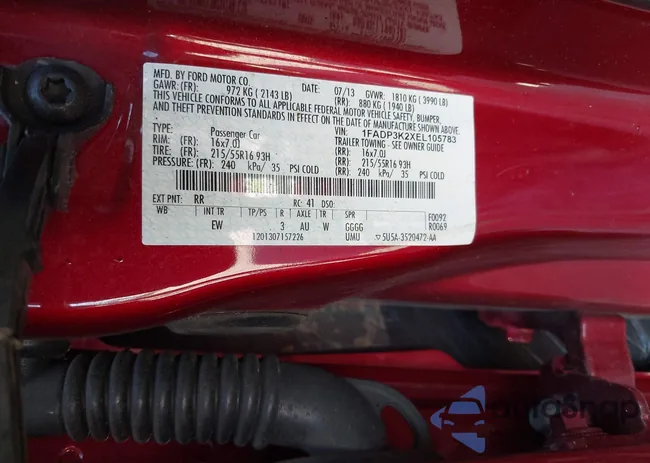 1FADP3K2XEL105783: 43097535