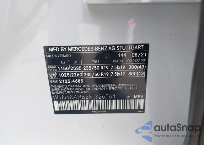 W1N4N4HB5NJ326564: 43097602