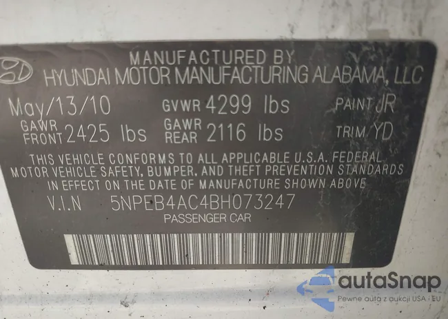 5NPEB4AC4BH073247: 43096779