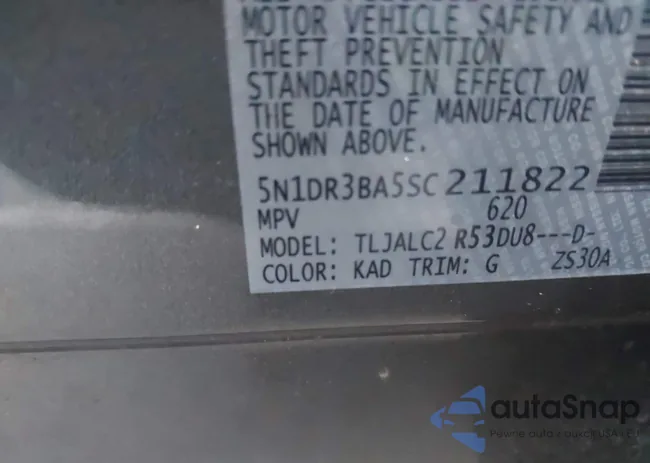 5N1DR3BA5SC211822: 43096901