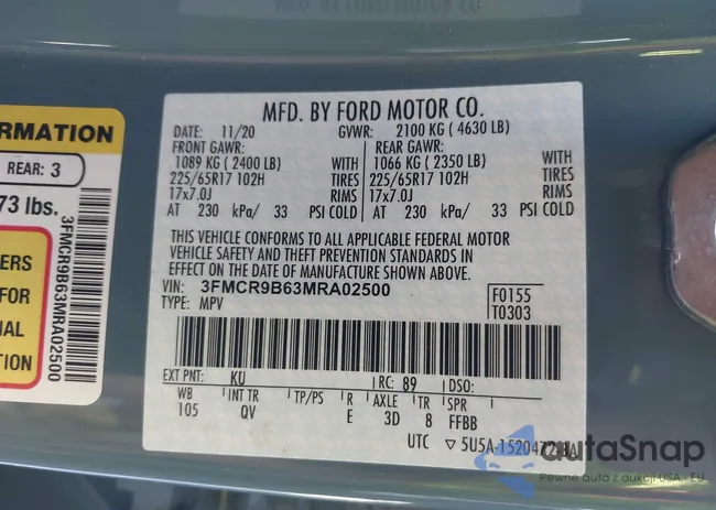 3FMCR9B63MRA02500: 43096912