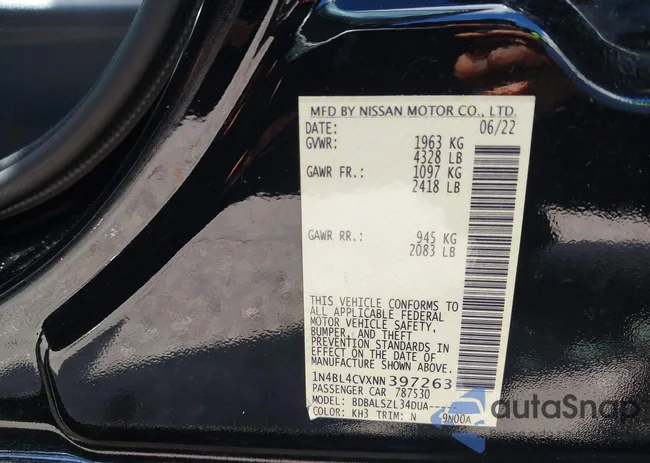 1N4BL4CVXNN397263: 43096972