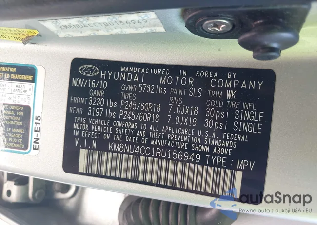 KM8NU4CC1BU156949: 43097085