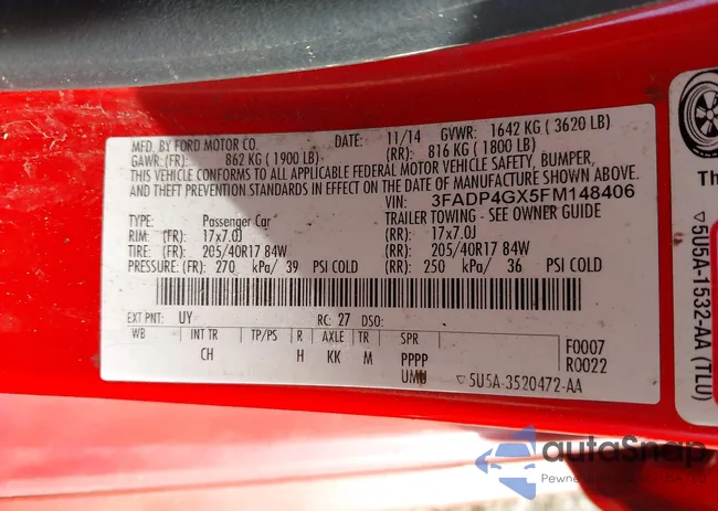 3FADP4GX5FM148406: 43097097