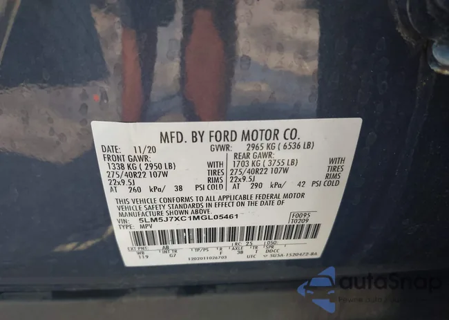 5LM5J7XC1MGL05461: 43098161