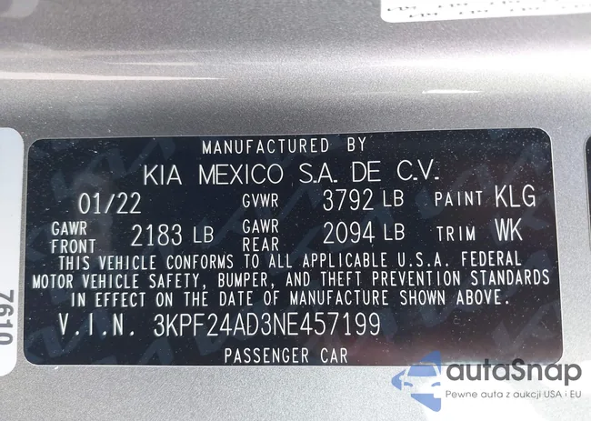 3KPF24AD3NE457199: 43098182