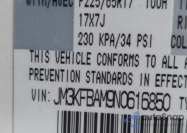 JM3KFBAM9N0616850: 43098229