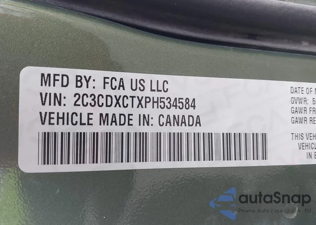 2C3CDXCTXPH534584: 43098338