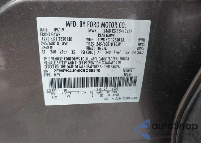 2FMPK4J94KBC69340: 43098412