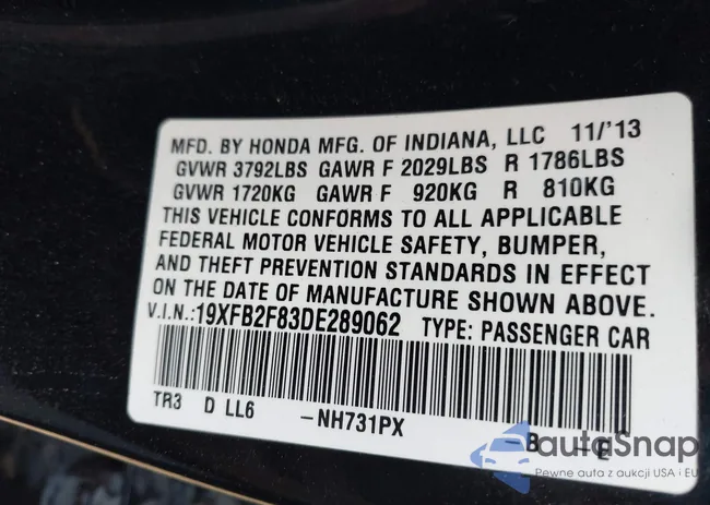 19XFB2F83DE289062: 43098468