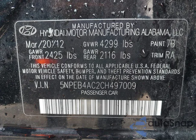 5NPEB4AC2CH497009: 43098486