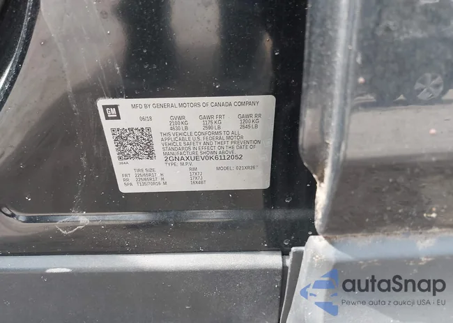 2GNAXUEV0K6112052: 43098537