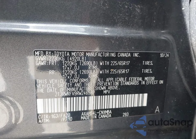 2T3RWRFV9RW246597: 43097978