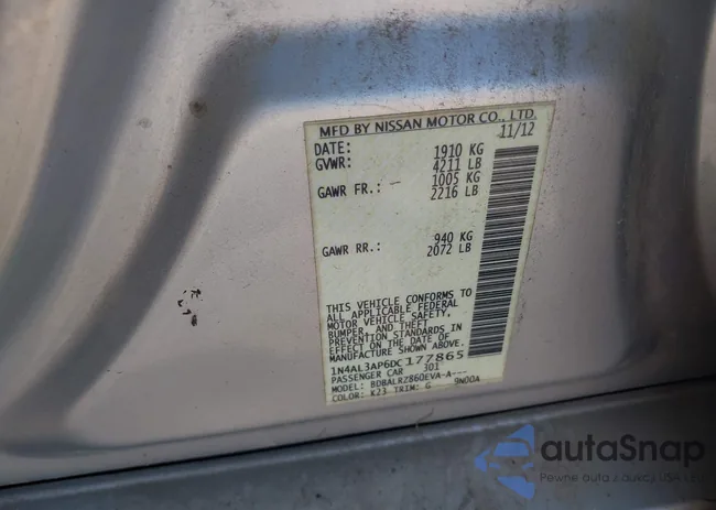 1N4AL3AP6DC177865: 43099155