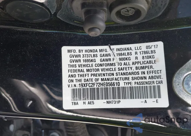19XFC2F72HE056610: 43099614