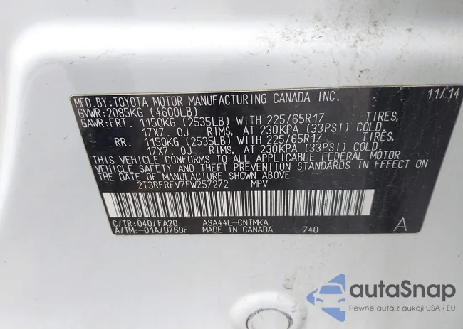 2T3RFREV7FW257272: 43098975