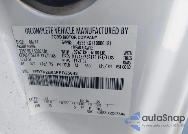 1FD7X2B64FEB25842: 43100192