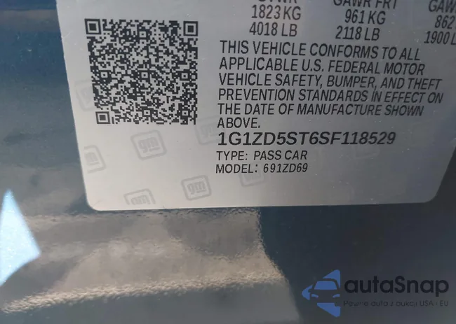 1G1ZD5ST6SF118529: 43100220