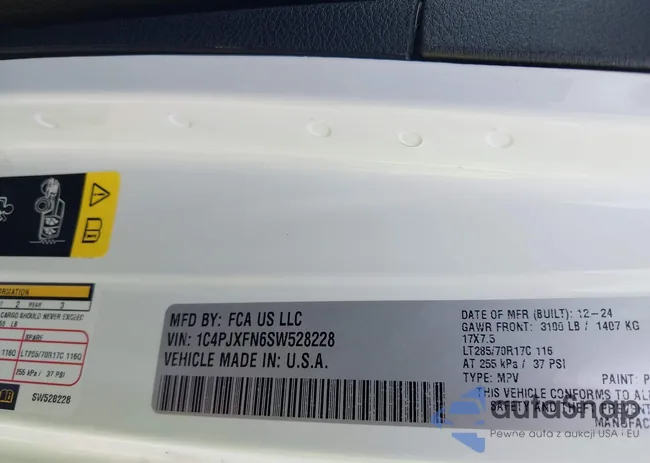 1C4PJXFN6SW528228: 43100284