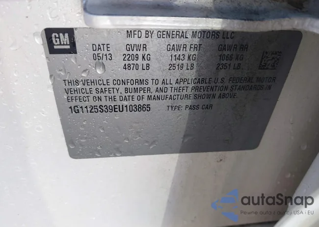 1G1125S39EU103865: 43100314