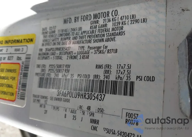 3FA6P0LU9HR305437: 43100364