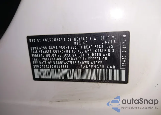 3VWD17AJ8GM412833: 43100375