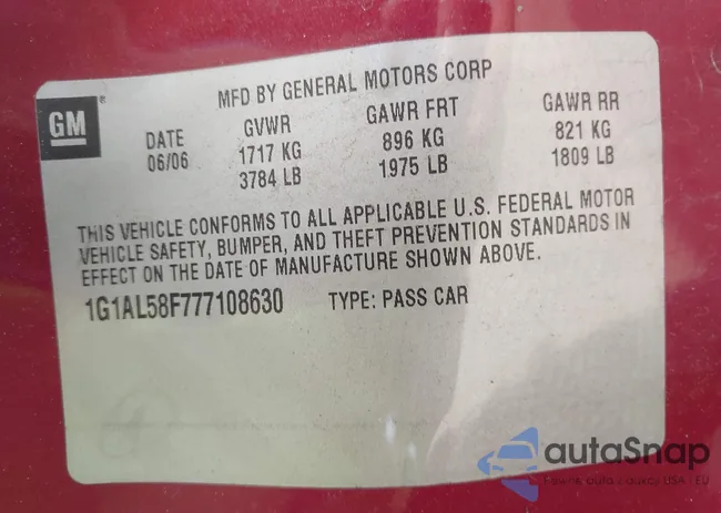 1G1AL58F777108630: 43100394